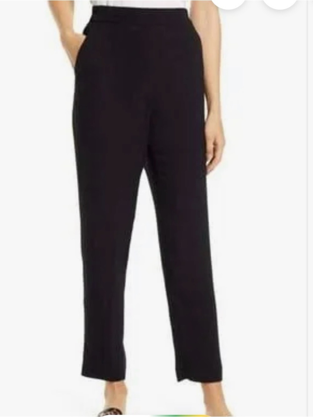 Halogen Black Straight-Leg Women's Pants